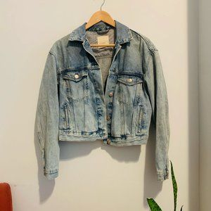 Zara TRF Vintage Denim Jacket | S